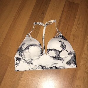 Marble Bonded Pink Bra